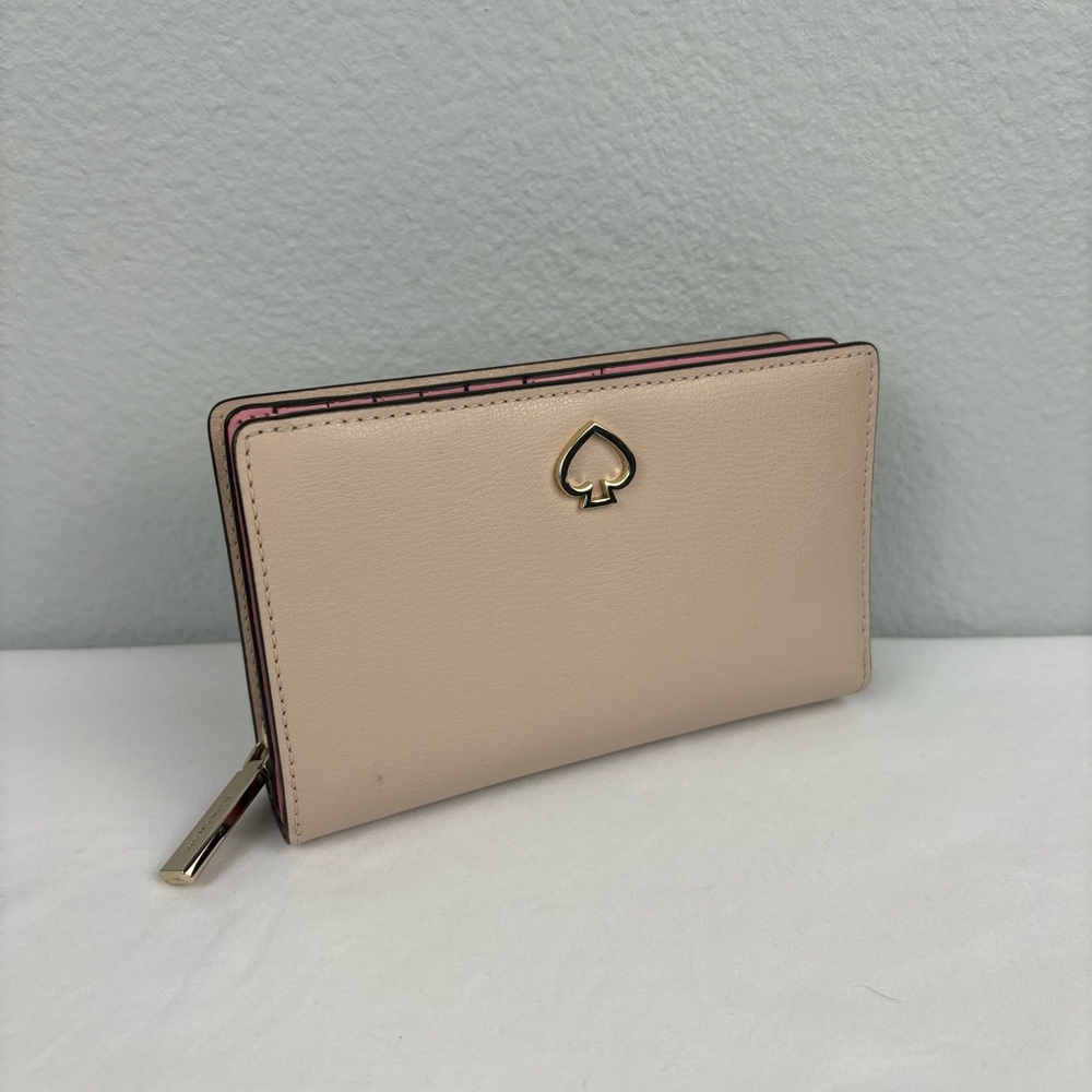 Kate Spade Adel Medium Size Wallet - Cream / Pink